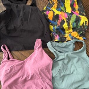 lululemon athletica Tank Tops - Black, Pink, Green, Multicolor